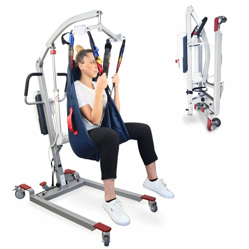 Elektrokran | Inklusive 4-Haken-Gurt | Struktur bereits montiert (KEINE Werkzeuge) | 180 kg | Fortuna | Mobiclinic