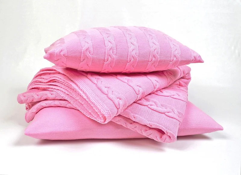 Kissenhülle 50x50cm uni, rosa