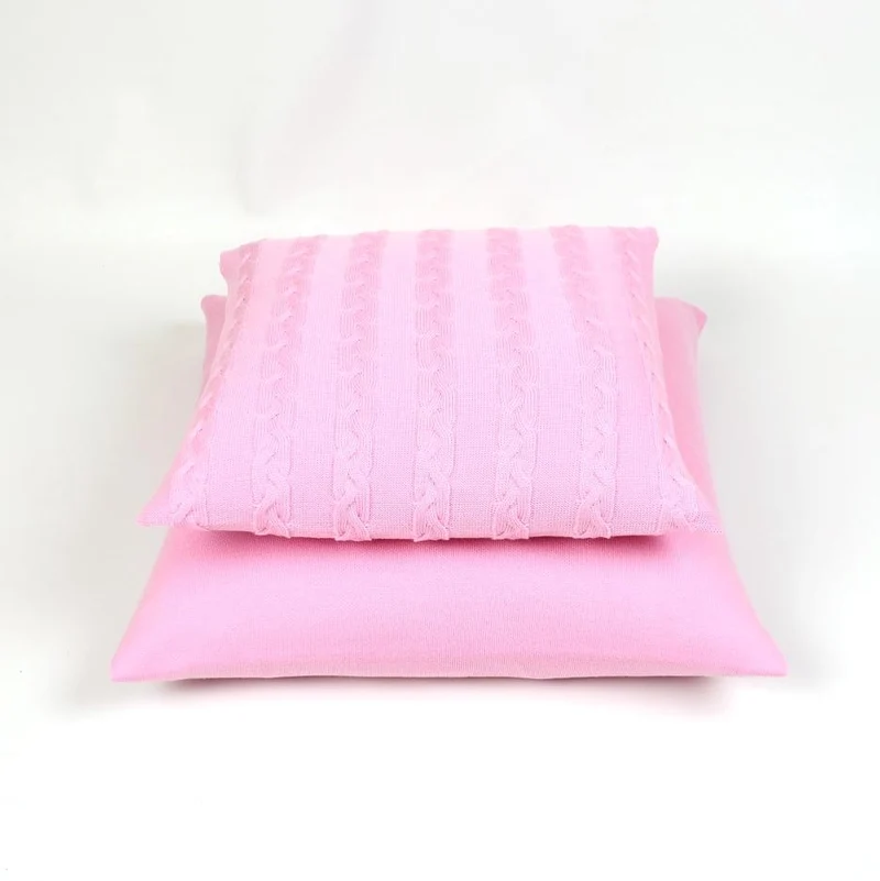Kissenhülle 40x40cm Zopf, rosa