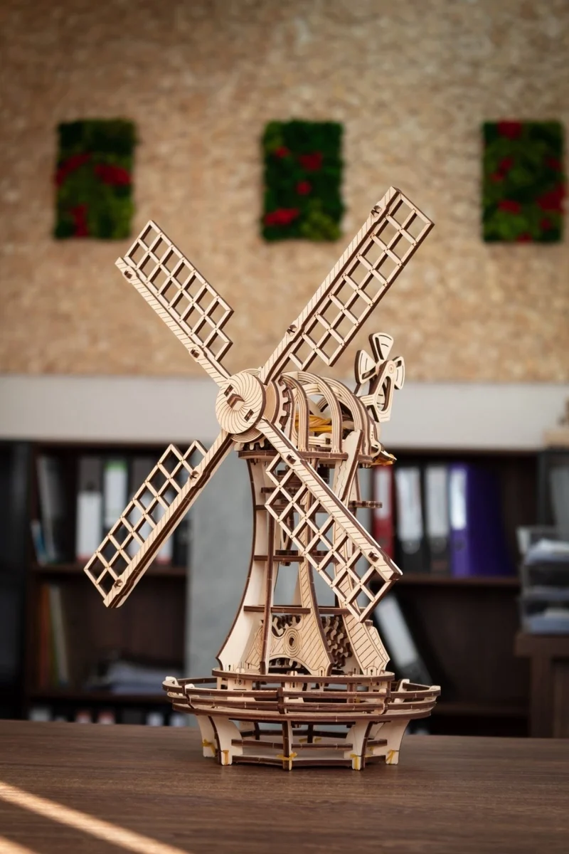 3D-Holzpuzzle, Mechanische Windmühle