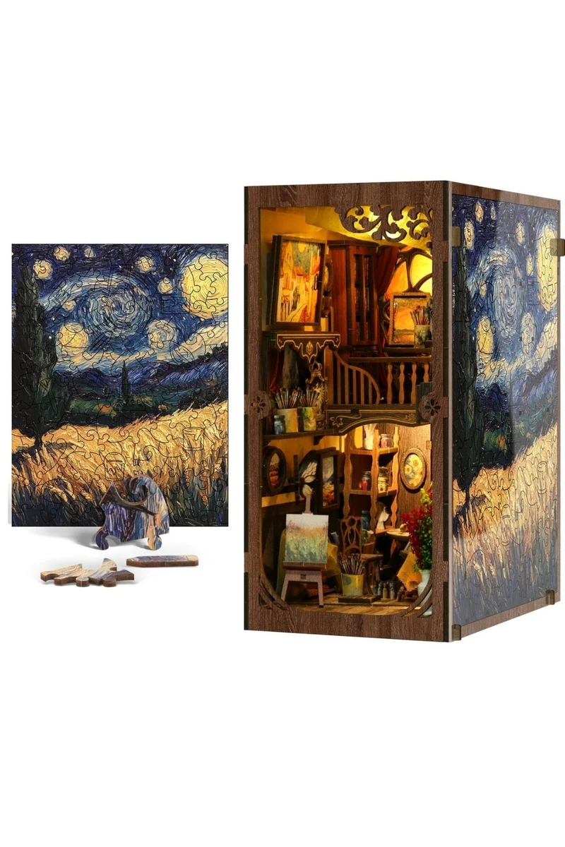 Diorama mit Puzzle, Van Gogh
