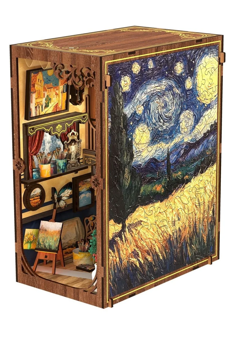 Diorama mit Puzzle, Van Gogh
