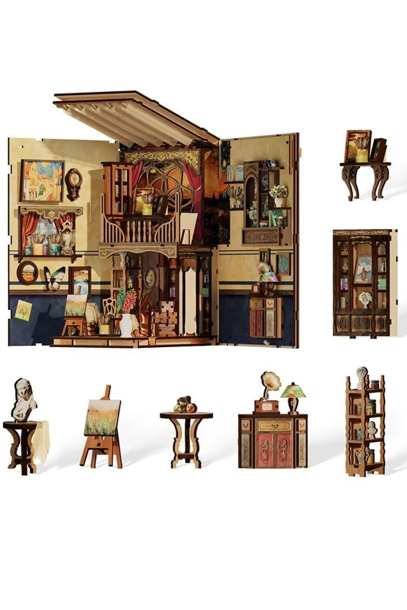 Diorama mit Puzzle, Van Gogh