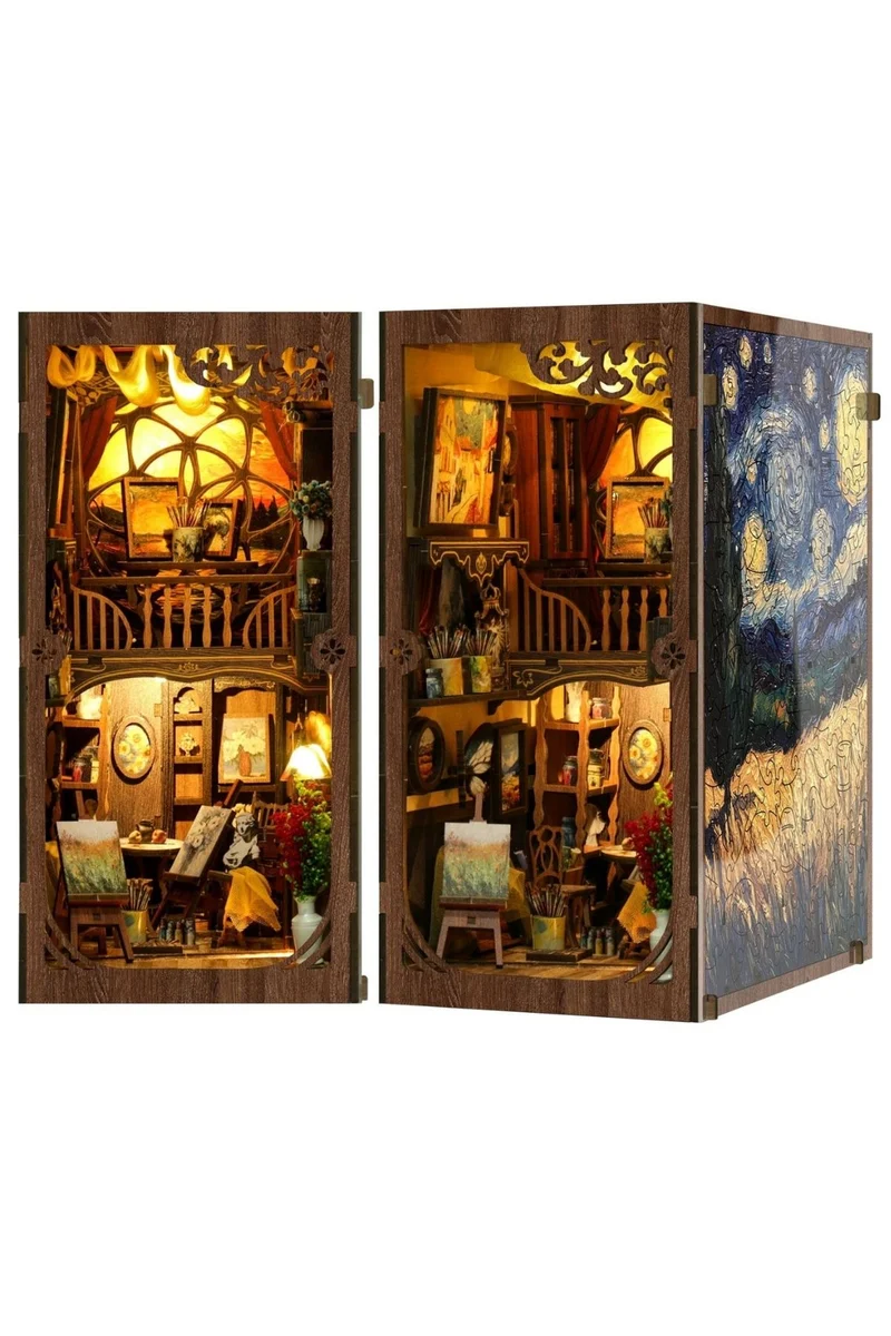 Diorama mit Puzzle, Van Gogh