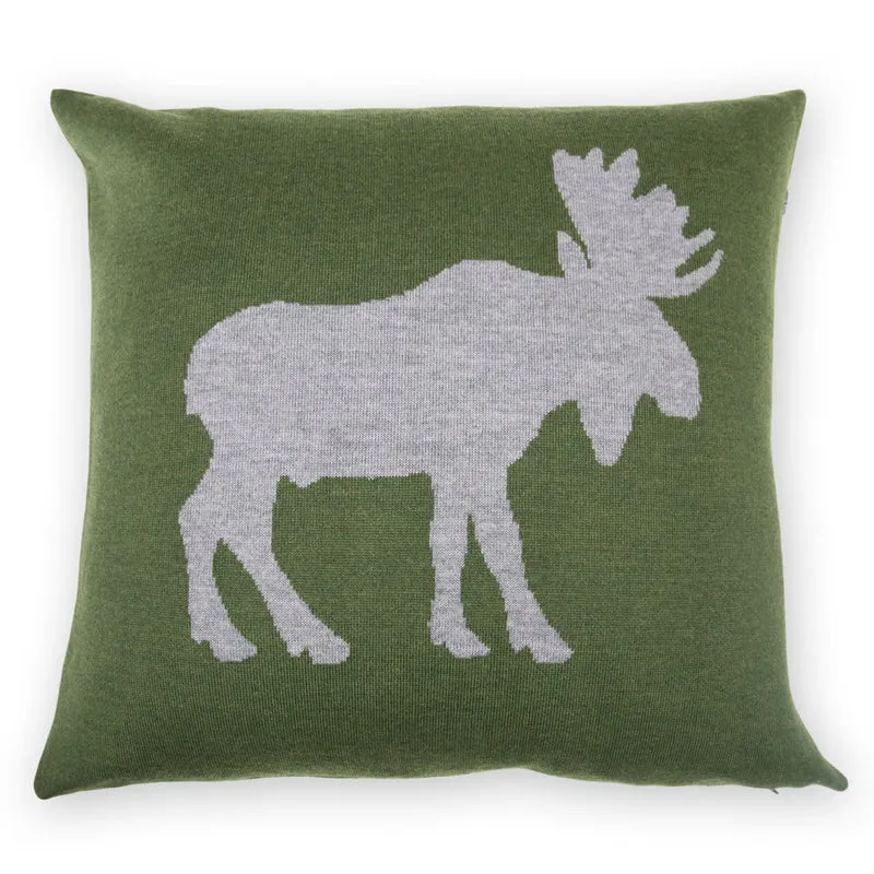 Kissenhülle 50x50cm Elk, dunkelgrün