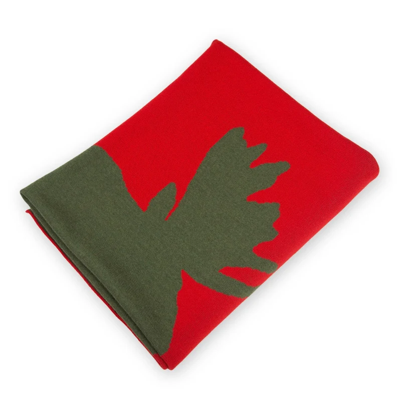 Decke 140x180cm Elk, rot