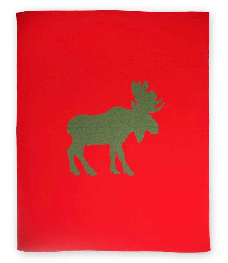 Decke 140x180cm Elk, rot