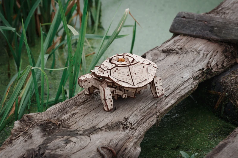 3D-Holzpuzzle, Mechanische Schildkröte
