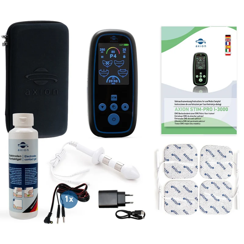 Beckenbodentrainer Stim-Pro I-3000 mit Analsonde gegen Inkontinenz – EMS Kegeltrainer mit 4 Programmen, 80 Intensitätsstufen, USB-C Akku & Timer