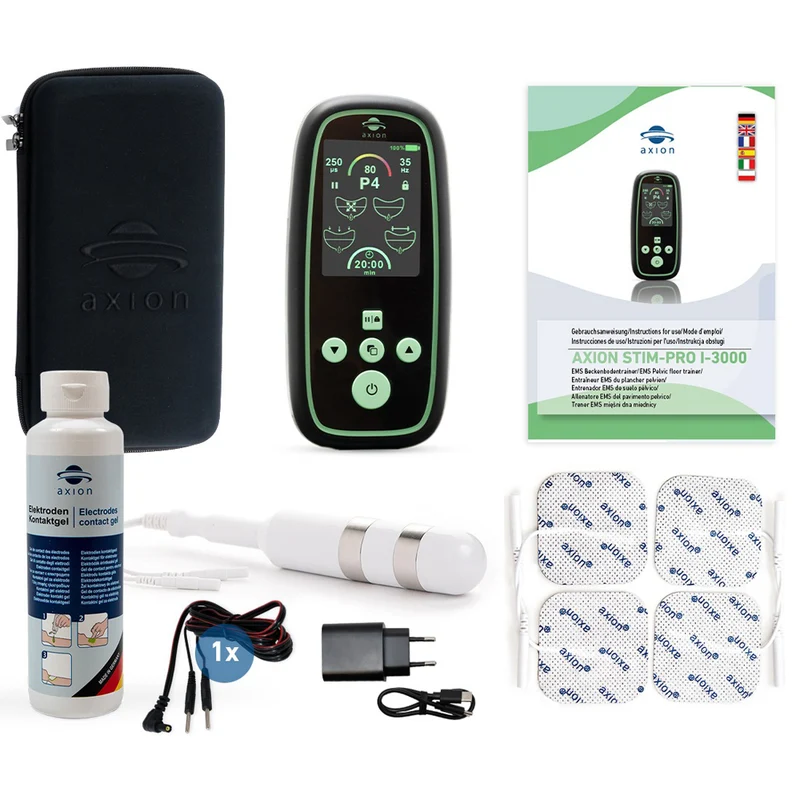 Beckenbodentrainer Stim-Pro I-3000 mit Vaginalsonde gegen Inkontinenz – EMS Kegeltrainer mit 4 Programmen, 80 Intensitätsstufen, USB-C Akku & Timer