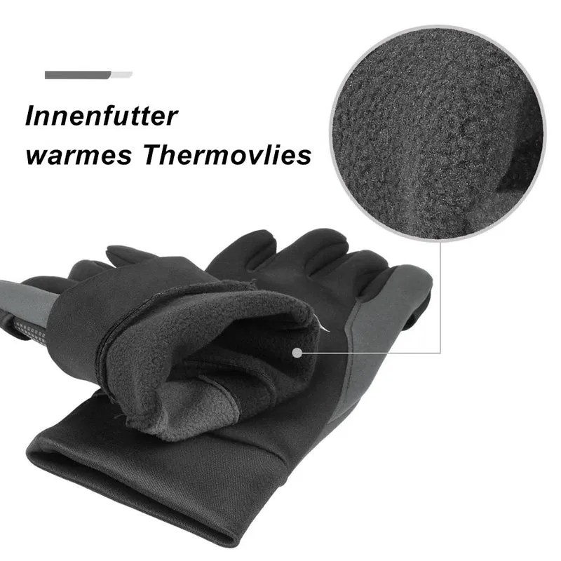 OZERO Winter Angelhandschuhe & Fahrradhandschuhe – Wasserdicht, Winddicht & Touchscreen