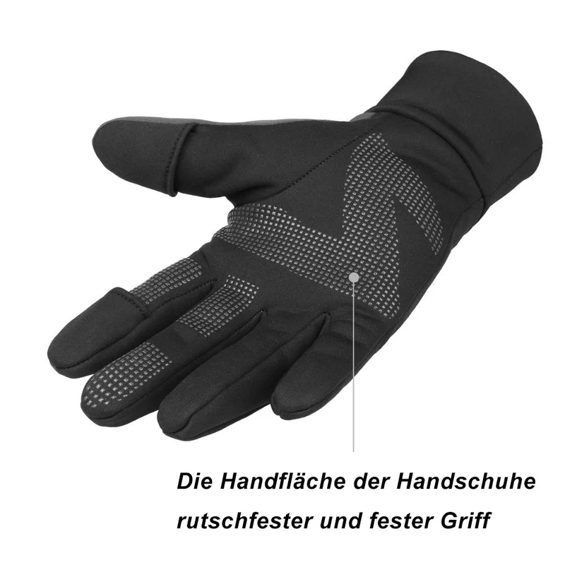 OZERO Winter Angelhandschuhe & Fahrradhandschuhe – Wasserdicht, Winddicht & Touchscreen