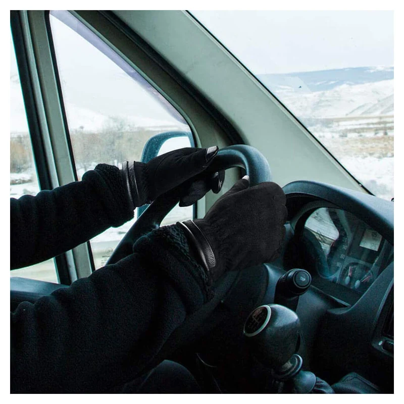 OZERO Winterhandschuhe Wildleder | Wasserdicht & Touchscreen