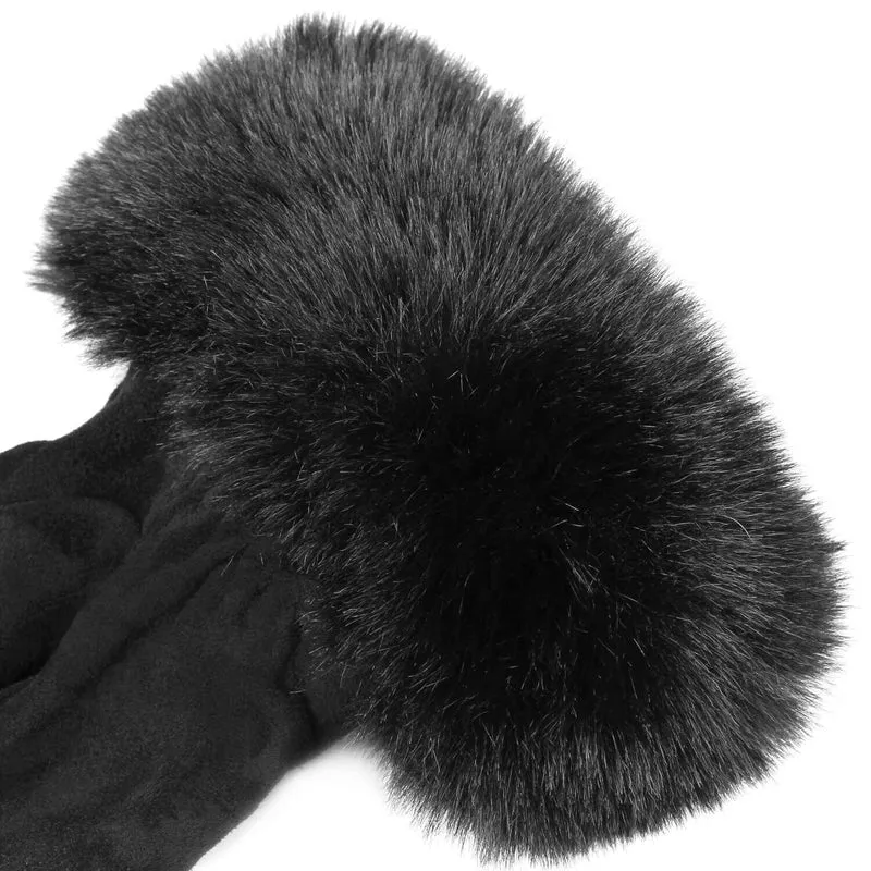 OZERO Elegante Damen Winterhandschuhe aus Hirschleder – Touchscreen & Wollfutter