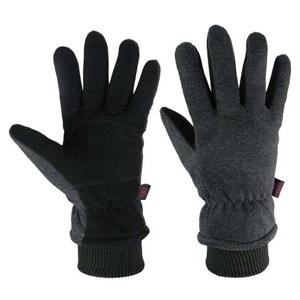 OZERO Herren & Damen Hirschleder Winterhandschuhe | Wasserdicht & Winddicht