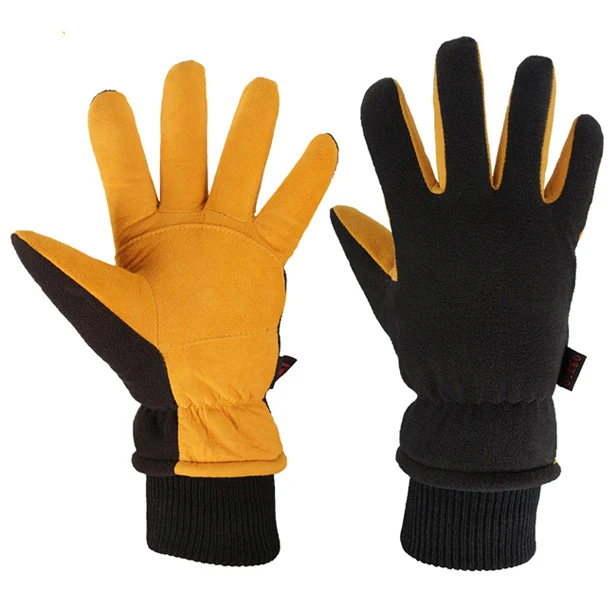 OZERO Herren & Damen Hirschleder Winterhandschuhe | Wasserdicht & Winddicht