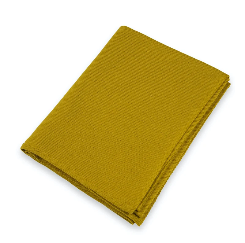 Decke 140x180cm RL uni, senf