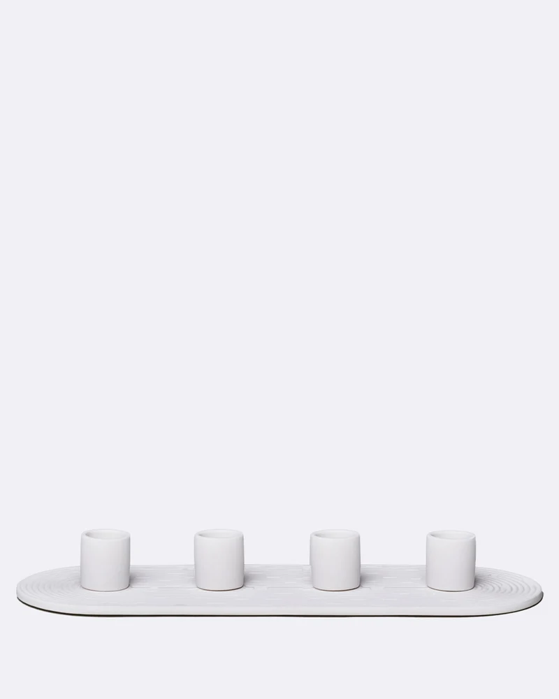 Keramik Kerzenhalter RUA quartet White Ceramic