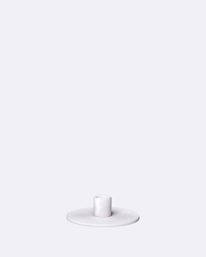 Keramik Kerzenhalter RUA single White Ceramic
