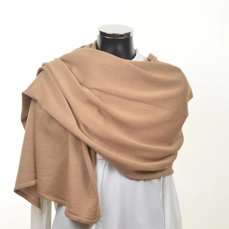 Schal unisex, 70x200cm, camel