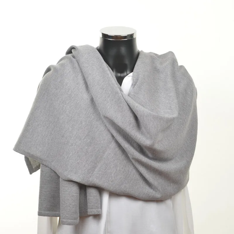 Schal unisex, 70x200cm, grau