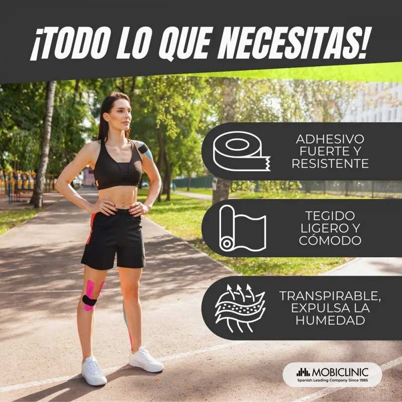 Kinesio Tape | Klebebänder |5cm x 5m | Mobitape| Mobiclinic
