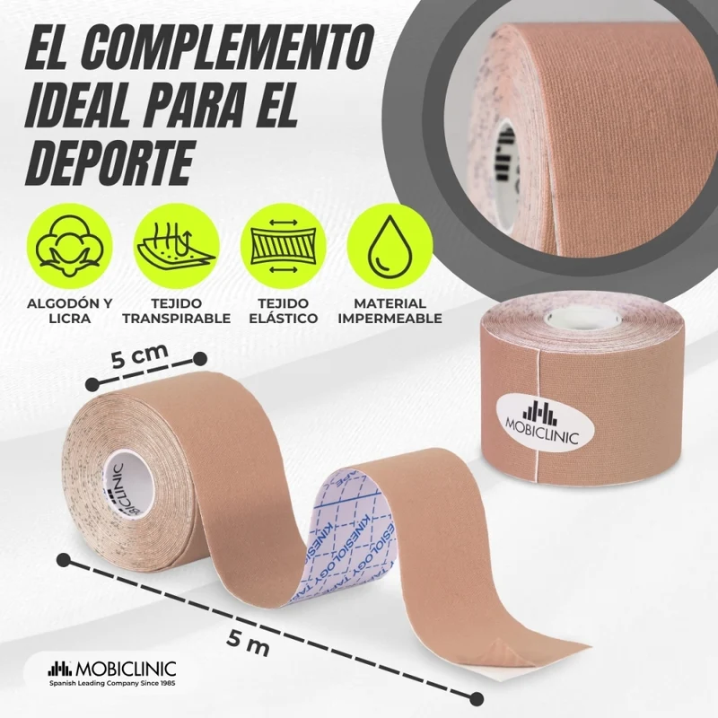Kinesio Tape | Klebebänder |5cm x 5m | Mobitape| Mobiclinic