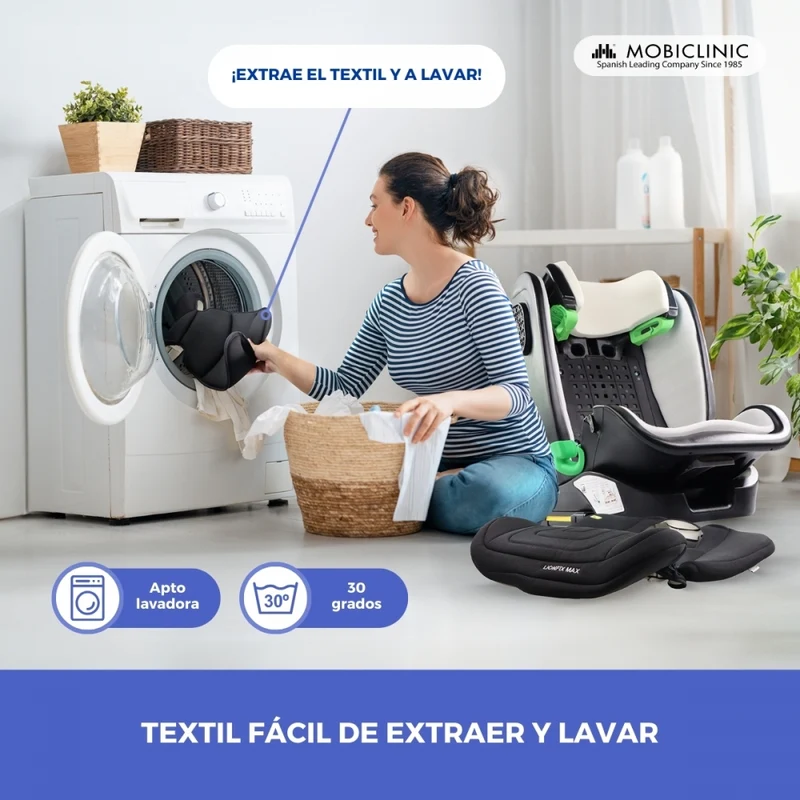 Kinderautositz | IsoFix |I-Size|100–150 cm| 3-fach neigbar |Gruppe 2/3|15–36 kg|3,5–12 Jahre|Lionfix Max|Mobiclinic