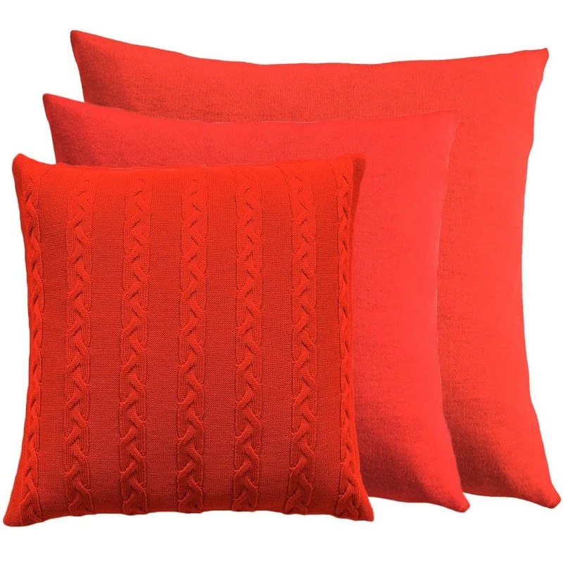 Kissenhülle 60x60cm uni, rot