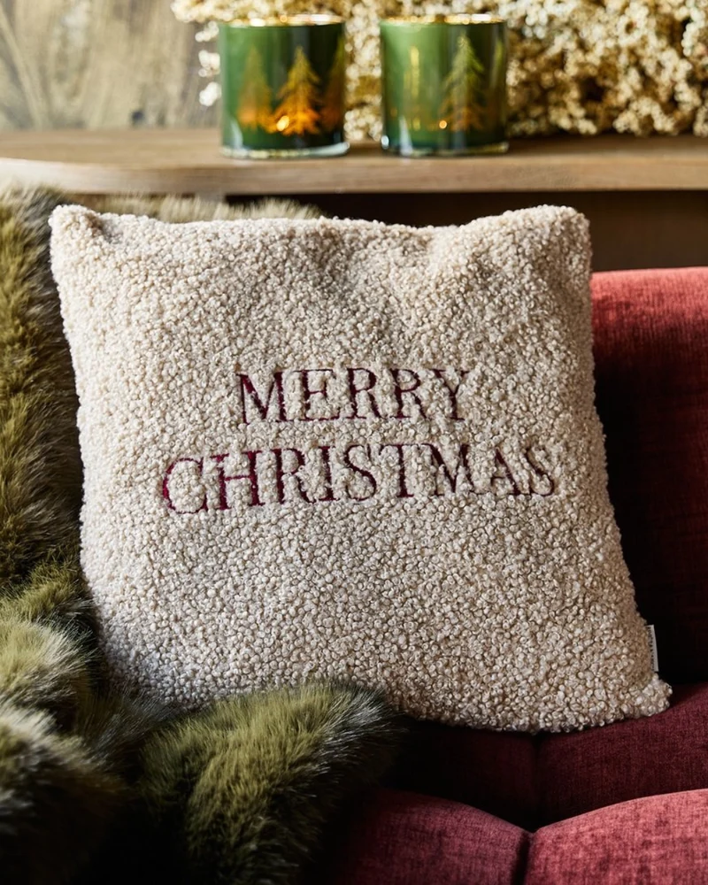 Kissenbezug "Merry Christmas 50x50" von Rivièra Maison