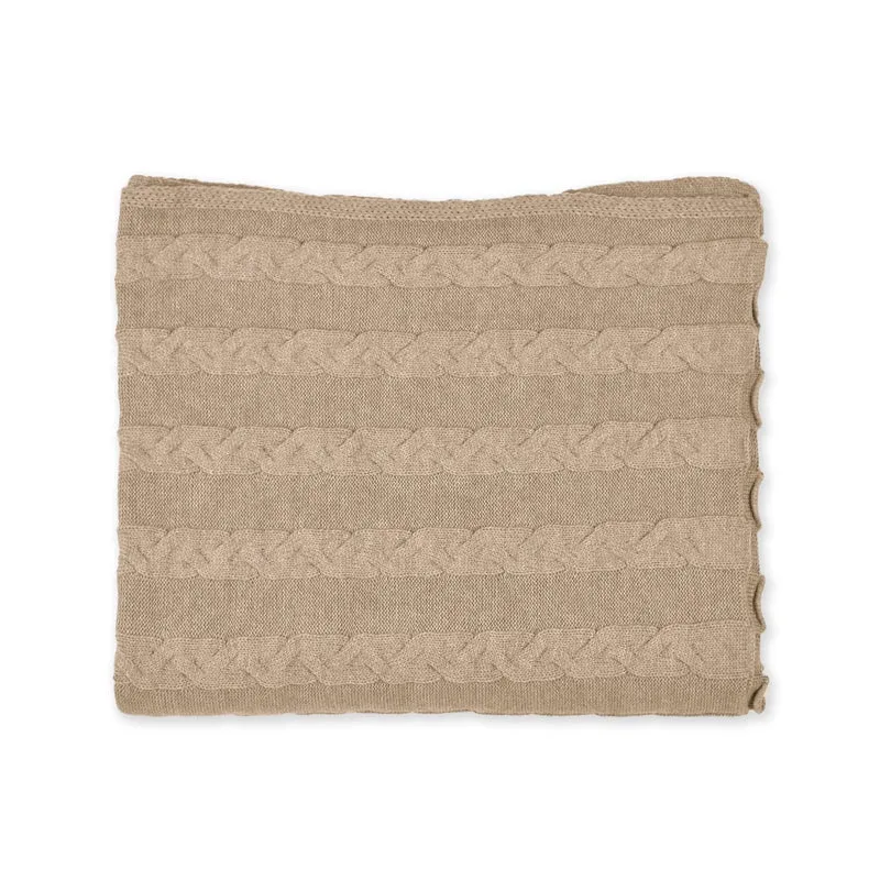 Decke 140x180cm Zopf, beige