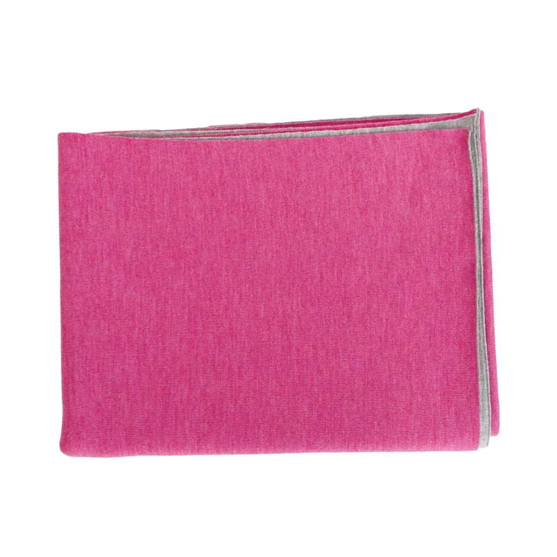 Decke 140x180cm Doubleface, grau/magenta