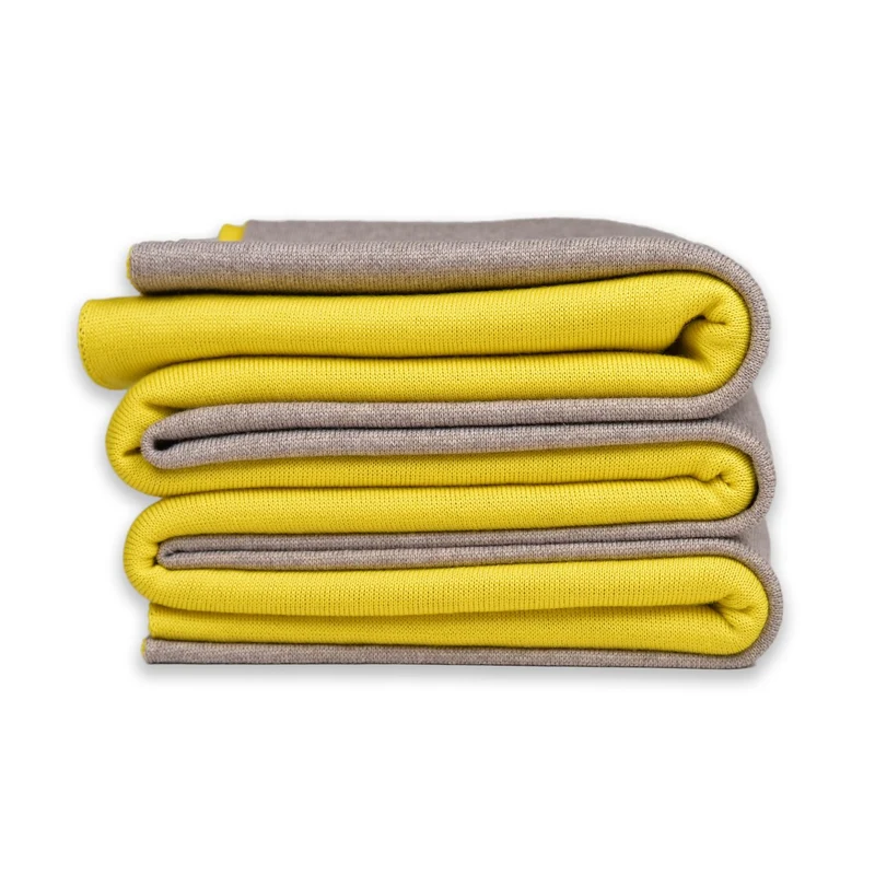 Decke 140x180cm Doubleface, beige/gelb