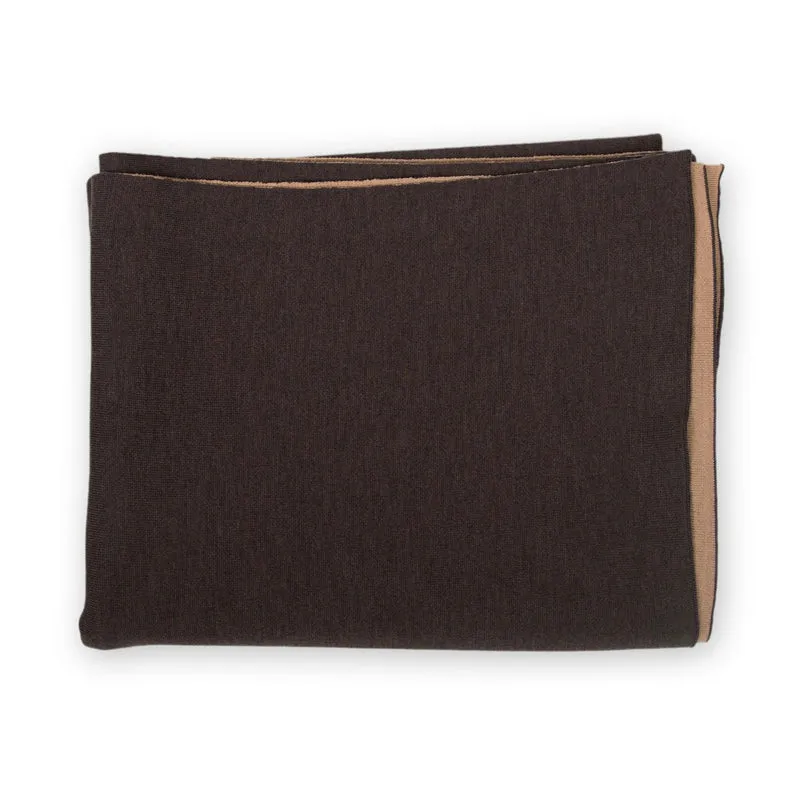 Decke 140x180cm Doubleface, braun/camel