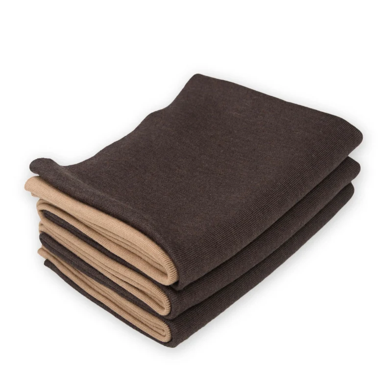 Decke 140x180cm Doubleface, braun/camel