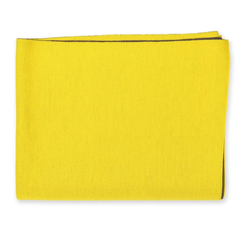 Decke 140x180cm Doubleface, gelb/braun