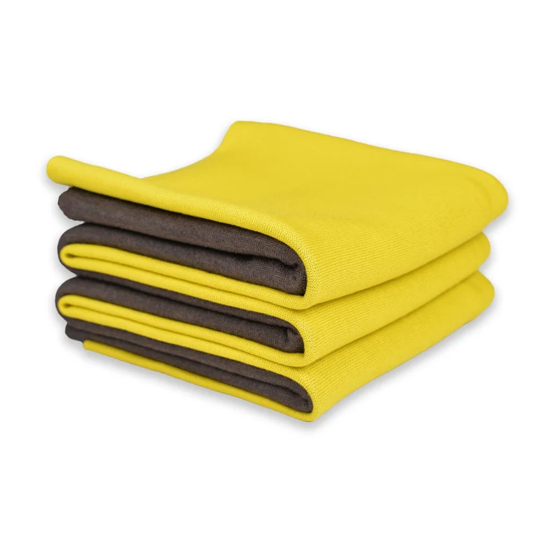 Decke 140x180cm Doubleface, gelb/braun