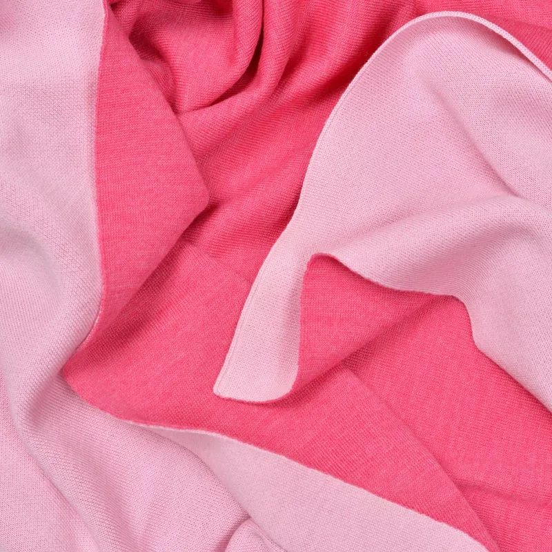 Decke 140x180cm Doubleface, rosa/magenta