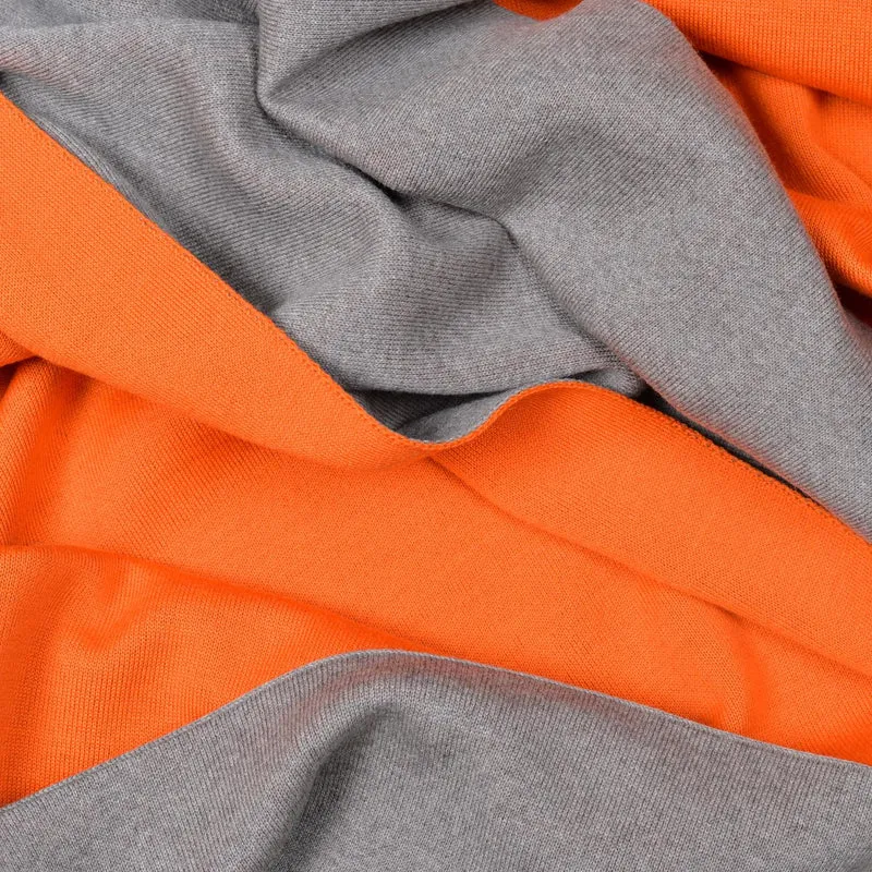 Decke 140x180cm Doubleface, beige/orange