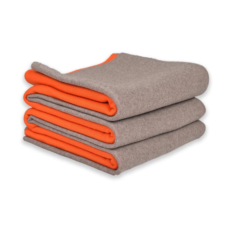 Decke 140x180cm Doubleface, beige/orange
