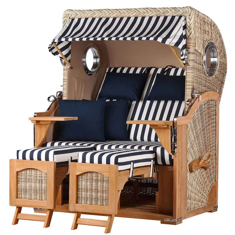 Strandkorb Düne Teak 2-Sitzer
