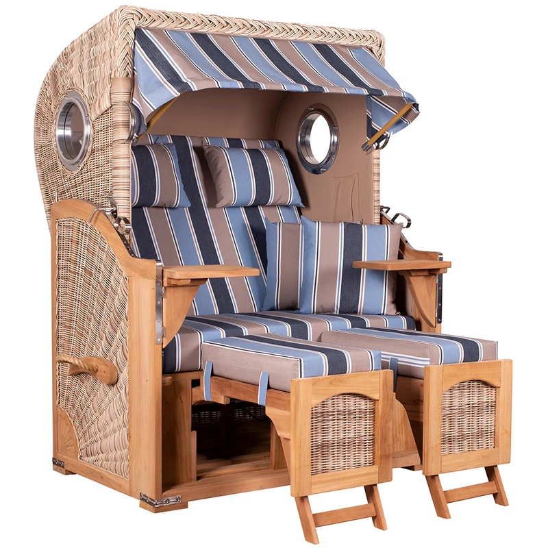 Strandkorb Düne Teak 2-Sitzer