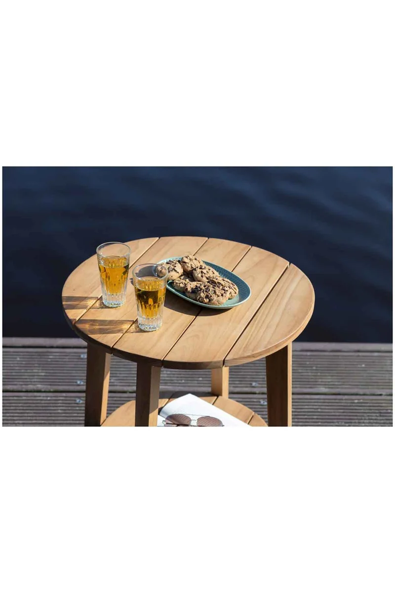 Beistelltisch Milton, rund, Teak