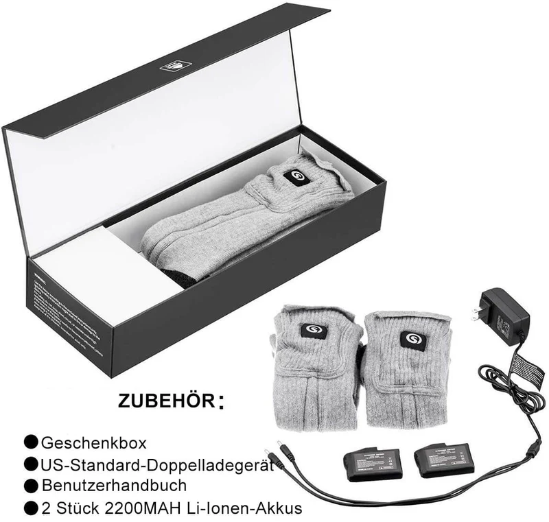 Savior Beheizbare Socken mit 7,4V Akku – Wiederaufladbare Heizsocken für Damen & Herren