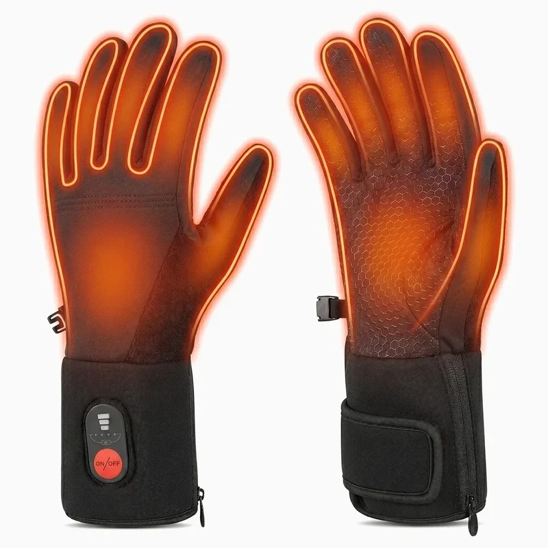 Savior wiederaufladbare elektrische Heizhandschuhe Innenfutter mit Touchscreen-fähigen Fingerspitzen