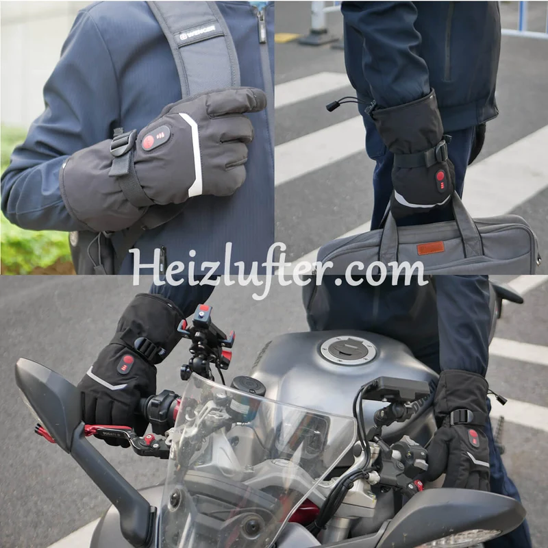 Savior Beheizbare Handschuhe Unisex – Elektrisch & Wiederaufladbar, IPx4 Wasserdicht, 2200mAh Akku