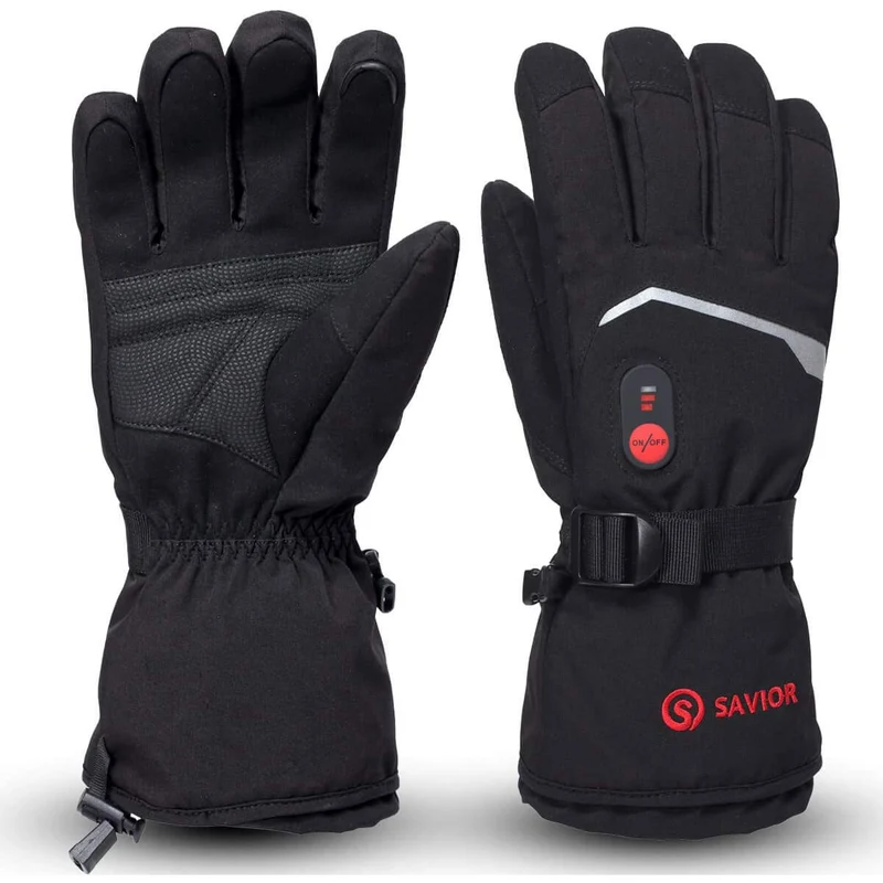 Savior Beheizbare Handschuhe Unisex – Elektrisch & Wiederaufladbar, IPx4 Wasserdicht, 2200mAh Akku