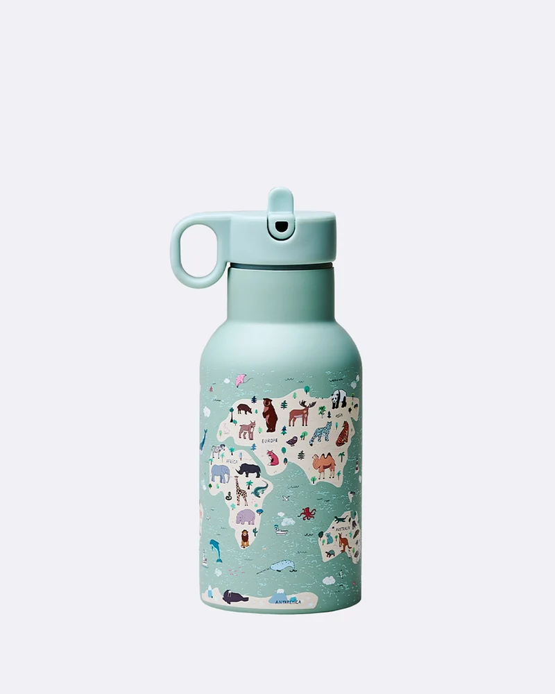 bioloco sky kids Thermoflasche animal map