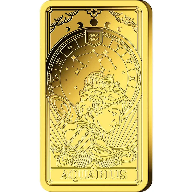 Goldbarren Sternzeichen mit Zertifikat