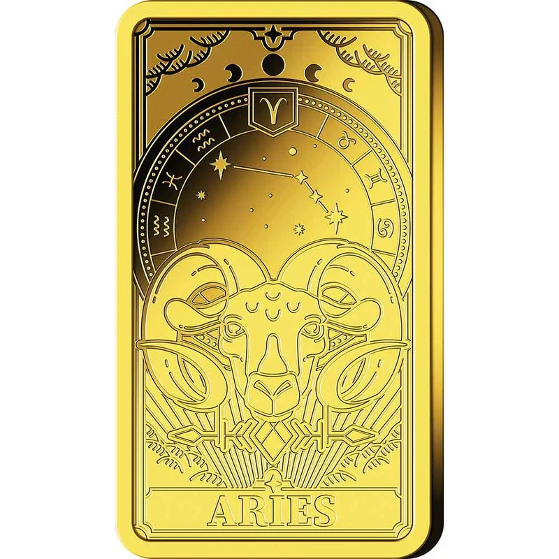 Goldbarren Sternzeichen mit Zertifikat